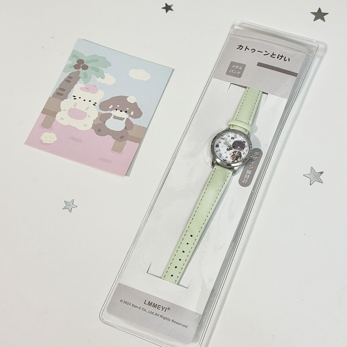 Accessories With Watch - ساعة يد كوارتز دائرية مضيئة بمؤشرات