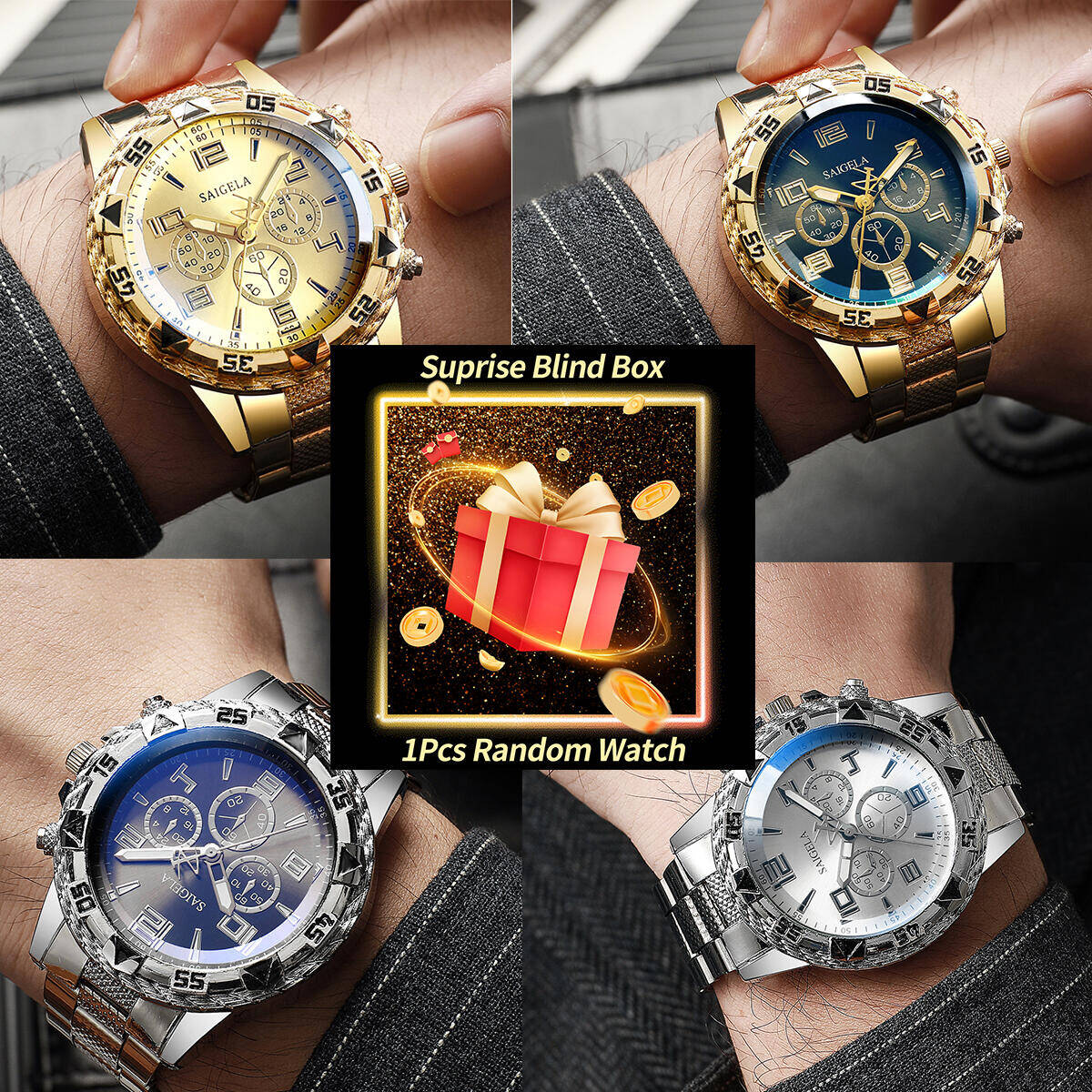 Accessories With Watch - 1 قطعة ساعة سر مفاجأة صندوق