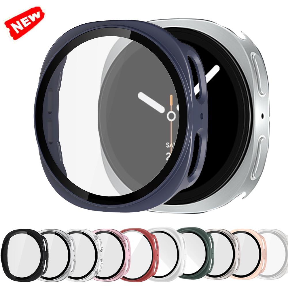 Samsung Smartwatch Accessories - حافظة من الزجاج المقسى + PC