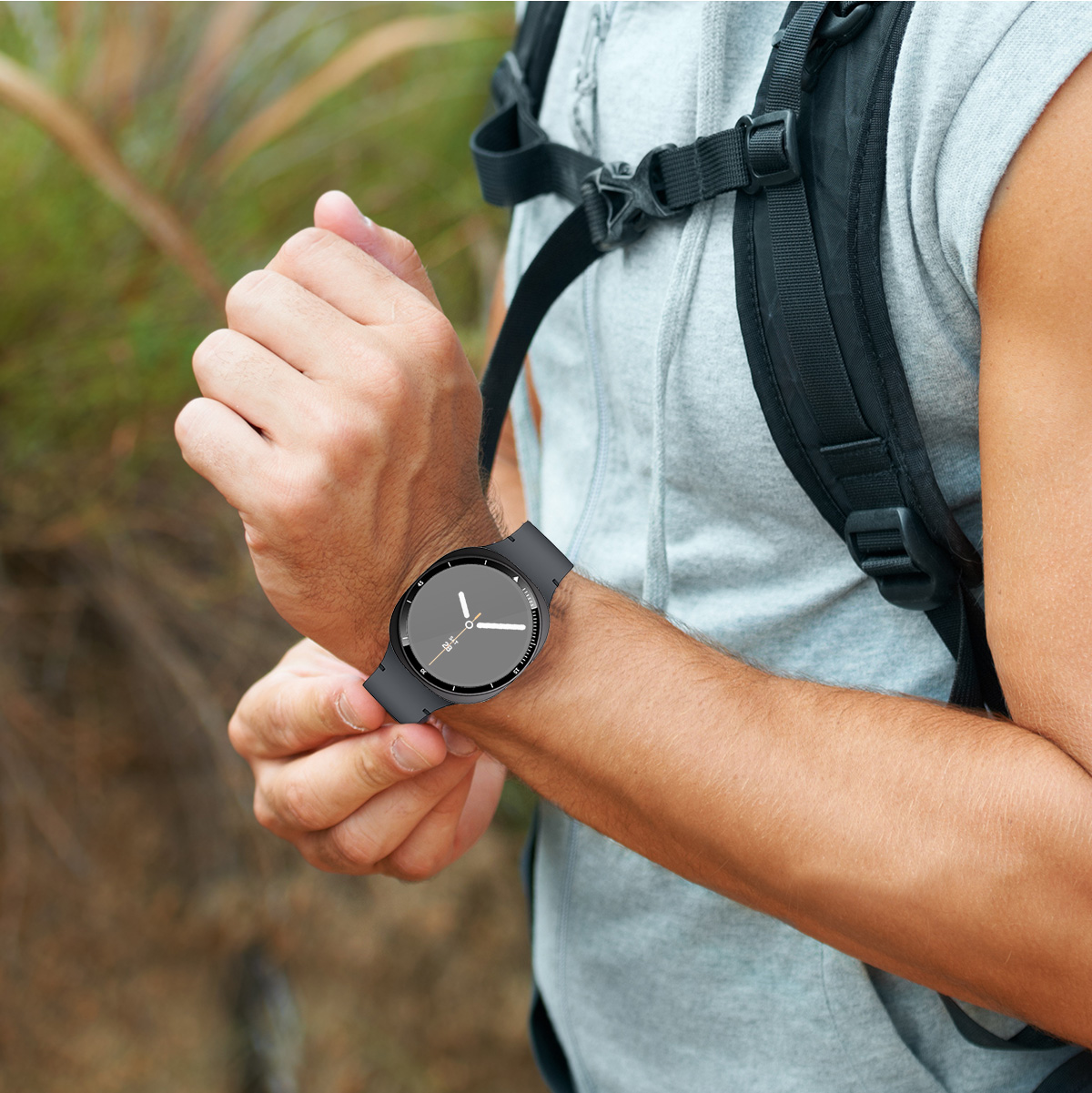 غطاء من الزجاج المقوى + البولي - مراجعة Samsung Smartwatch Accessories وسعره