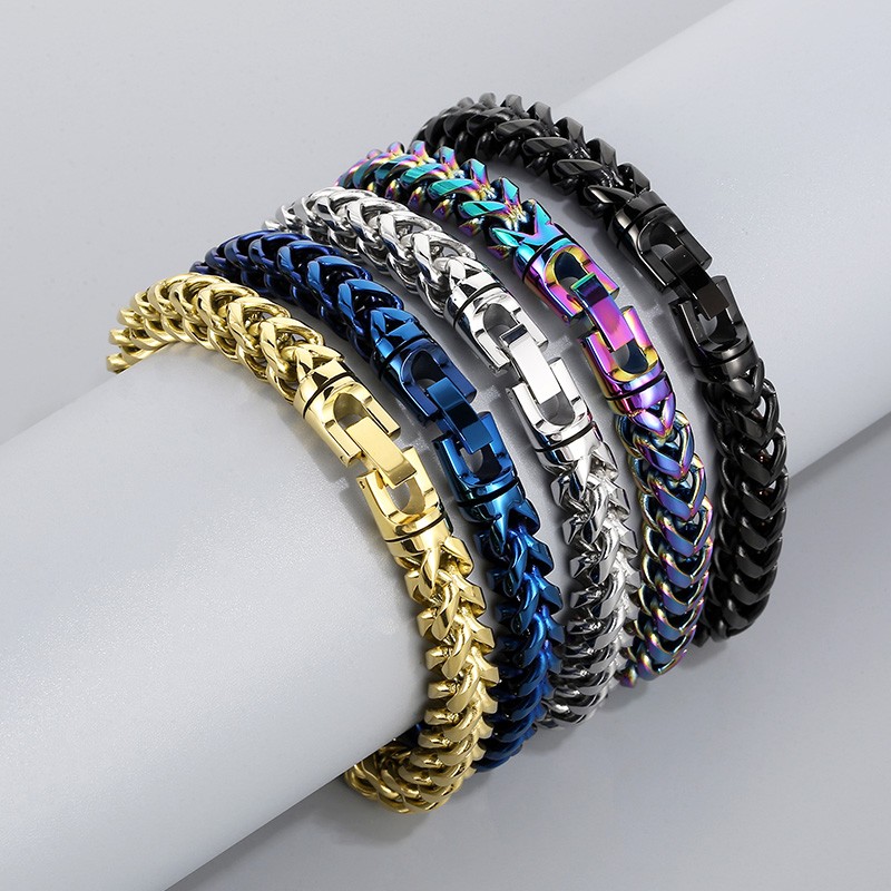 قوس قزح متعرجة سلسلة سوار للرج - مراجعة Ceramic Link Bracelet وسعره